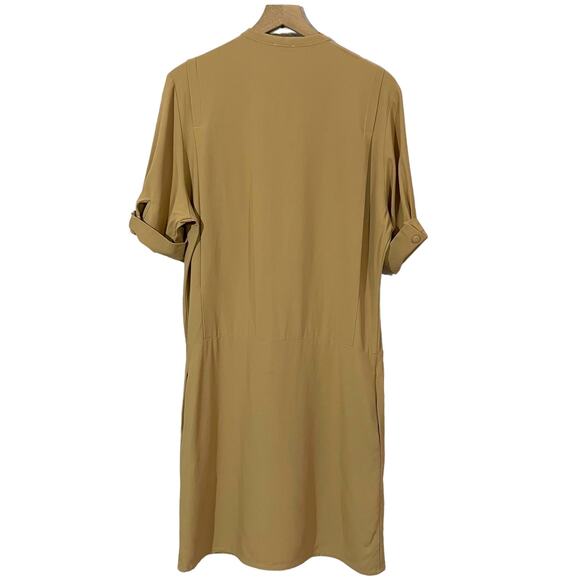 Totême Santa Marta Crepe Dress - Sand - Large - Picture 3 of 11